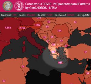 CORONA VIRUS ON LINE MAP